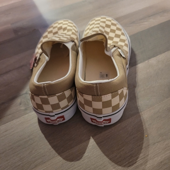 FIRM Vans Classic Slip On Checkerboard Unisex Size 9M/11W Frappe Casual - Picture 5 of 7